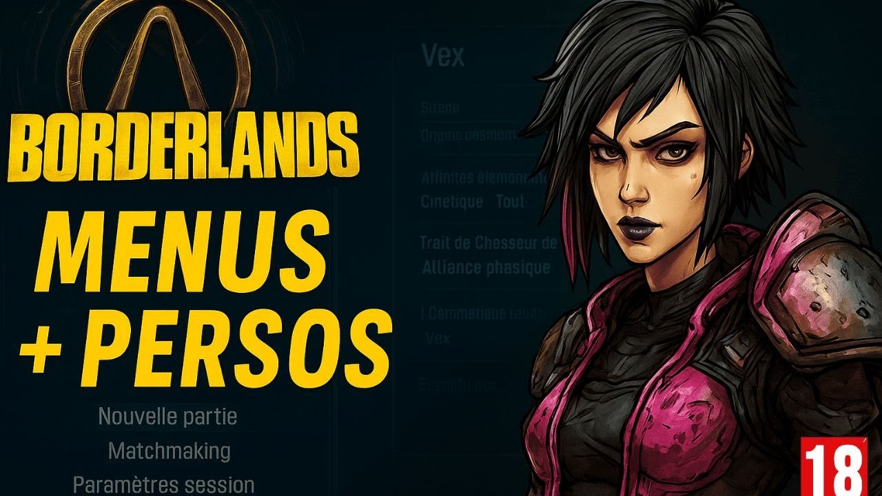 Borderlands 4 - aperçu complet des menus + personnage révélés - YouTube
