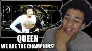 FINALLY!! First Time Reacting to Queen - "We Are The Champions"