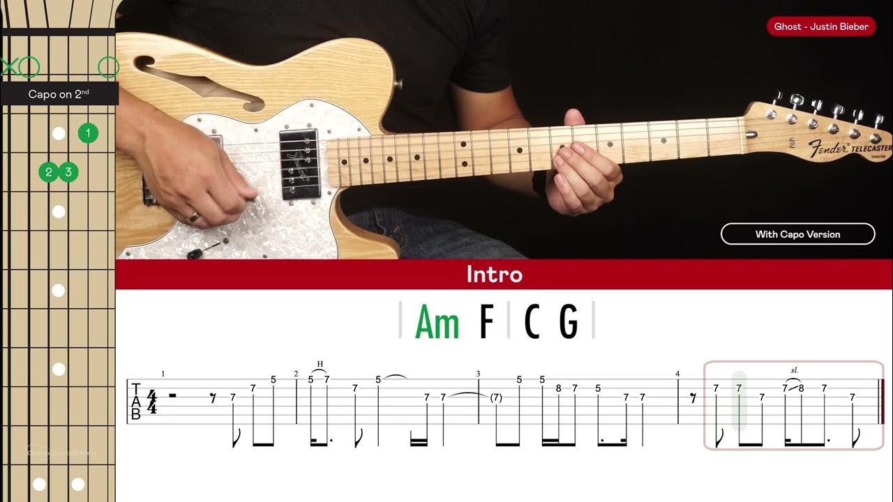 Ghost Sheet Music by Justin Bieber for Guitar