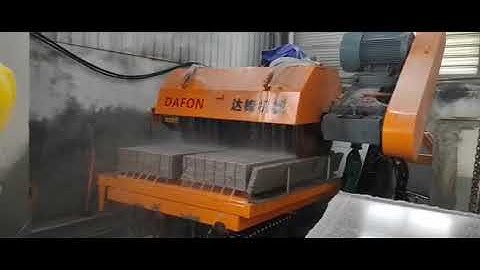 Full line kerbstone cutting machine production process