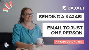 Kajabi Quick Tips: How to send a Kajabi email to just one person on your email list using a template