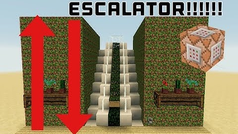 COMMAND BLOCK ESCALATOR| MCPE COMMAND BLOCK CREATION