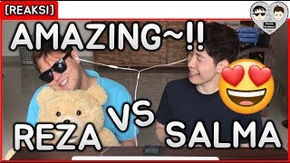 COWOK KOREA REAKSI LAGI SYANTIK (SING-OFF) Reza Darmawangsa VS Salma[자막]