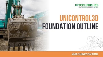 How to create a foundation outline in Unicontrol3D #machinecontrol software