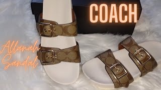 COACH®  Allanah Sandal In Signature Canvas