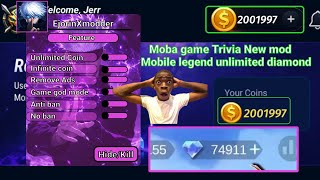 MLBB UNLIMITED DIAMOND(MOBA GAME TRIVIA NEW MOD MENU) 100% SAFE AND LEGIT 💯💯✅ screenshot 2