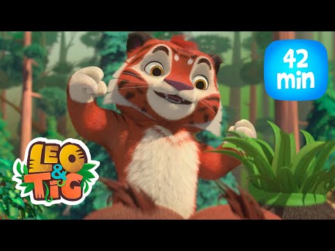 Leo & Tig - Una pequeña hazaña y más episodios completos | Caricatura animada 🐯🦁