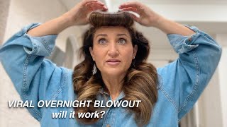 testing the viral "Overnight Blowout" curlers | fab or fail