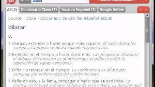 Definición de dilatar