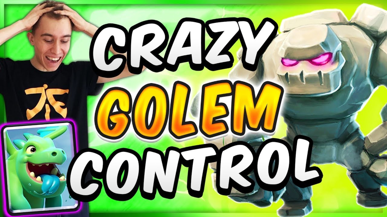 sirtag log bait *INSANE* OFF-META GOLEM CONTROL DECK! — Clash Royale