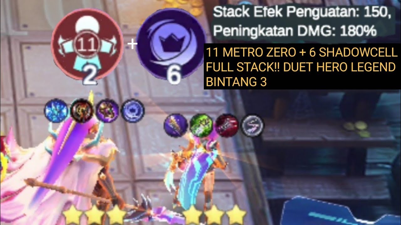 TEBASAN ALPHA SHADOWCELL FULL STACK!! 6 SHADOWCELL + 11 METRO ZERO!! COMBO MAGIC CHESS GOGO TERBARU