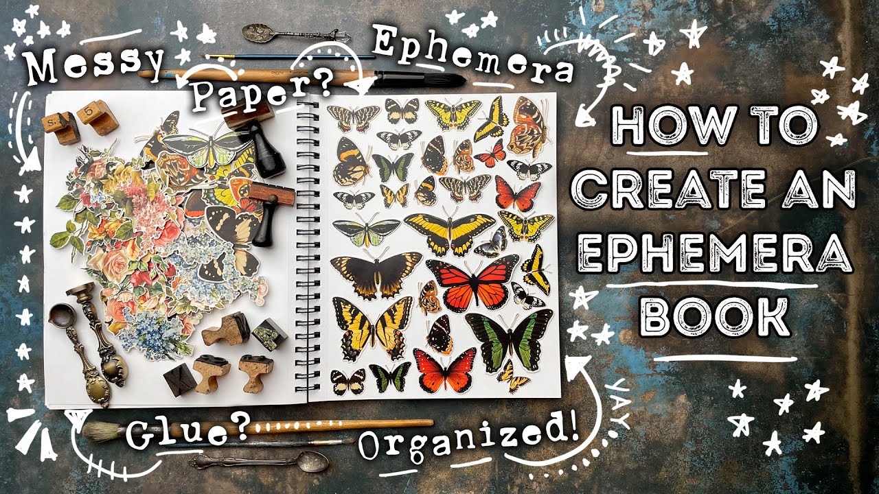 Create an Ephemera Book  How I store my Tim Holtz ephemera 