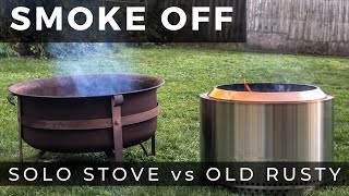 Who Smokes More?  SOLO Stove vs OLD RUSTY  1 Hour Burn