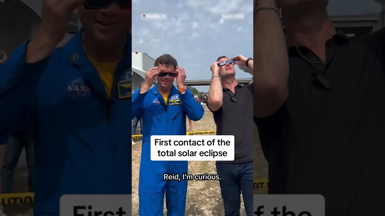 NASA astronaut describes first contact of the total solar eclipse in Texas NASA astronaut describes first contact of the total solar eclipse in Texas