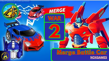 Merge Battle Car : Robot Games Gameplay Walkthrough #war2 (iOS,Android Gameplay)
