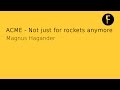 ACME - Not just for rockets anymore - Magnus Hagander