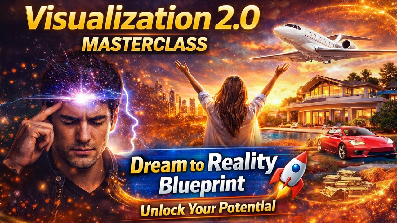 Visualization 2.0 Masterclass 🚀| Dream to Reality Blueprint | Manifest Anything