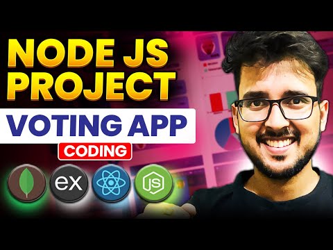 Node JS project in hindi 🚀 nodejs project ideas on Voting application complete code