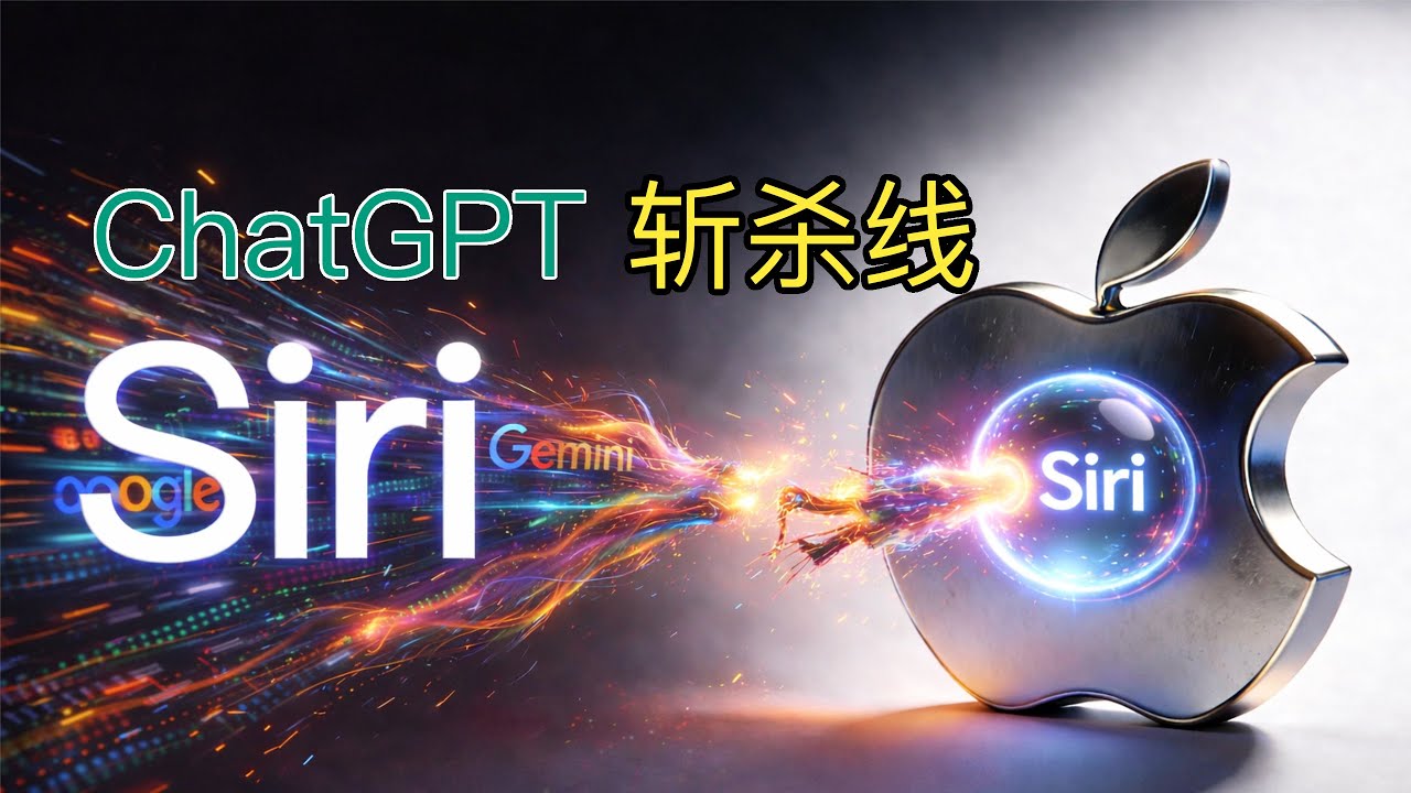 谷歌拿下 Siri 入口：Gemini 会把 ChatGPT 挤下去吗 ｜ Chatgpt遭遇斩杀线
