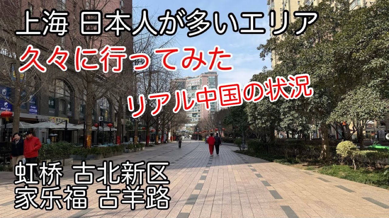 中国上海の日本人エリアの状況 古北新区 カルフール 古羊路 2026年2月撮影