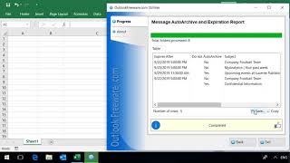 Get Outlook Message AutoArchive and Expiration Report