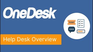 OneDesk - Help Desk Product Demo (2025)