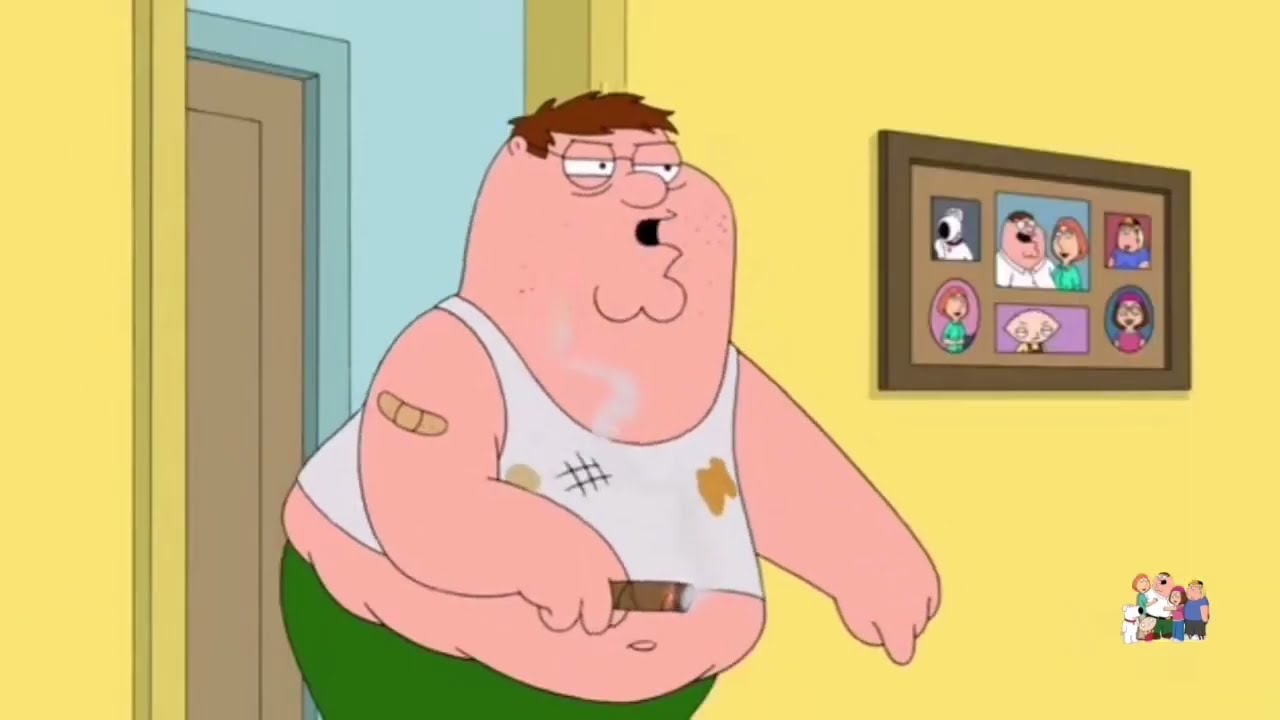 family line up for cigar burns - dark humour