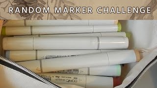 Random Marker Challenge! // Copic Markers // Mary Sanche