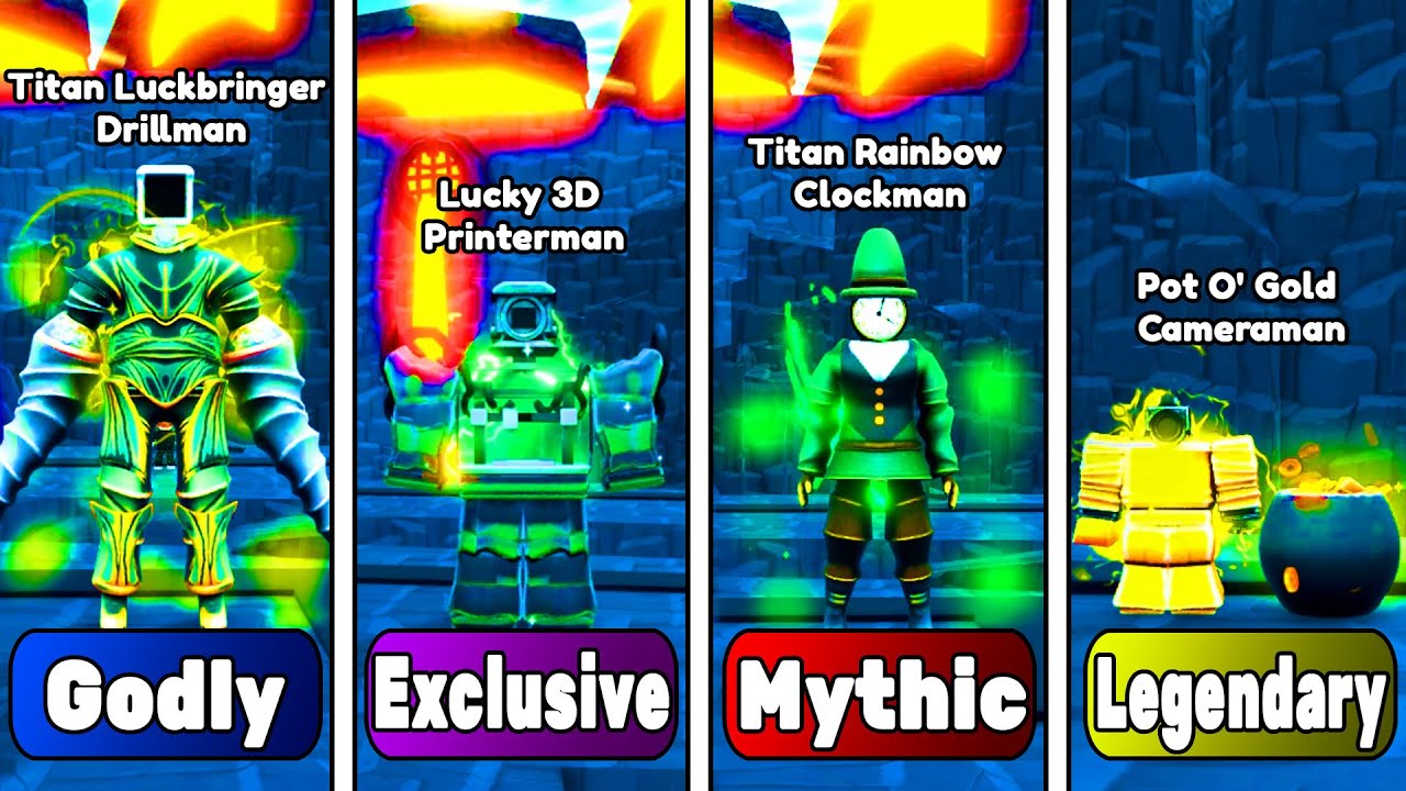 NEW!🔥TITAN LUCKBRINGER vs LUCKY 3D PRINTERMAN vs TITAN RAINBOW