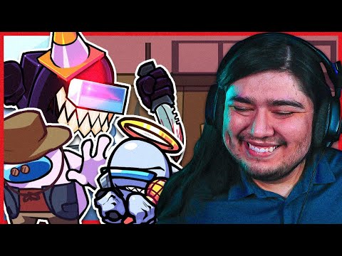 GoDFreddY reacciona a VS IMPOSTOR V4 Historia y Curiosidades Parte 1 FNF Mods [B Yelion]