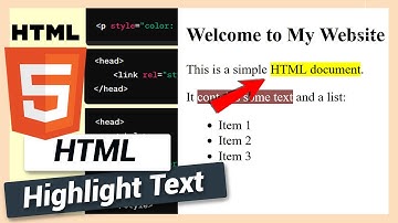Highlight Text: HTML and CSS Tutorial