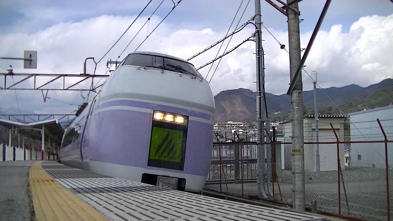 検証 振り子式車両 がどれだけ傾いているのかなんとなく分かる動画 勝沼ぶどう郷駅 Youtube