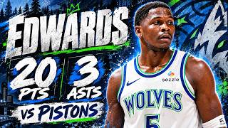 Full Anthony Edwards 20 pts 3 asts vs Pistons 2026 Preseason Guide