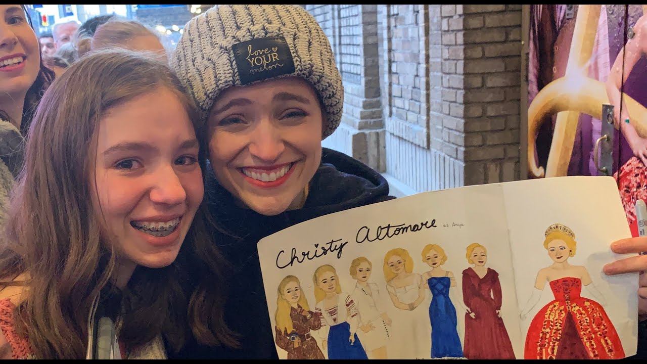 Christy Altomare Anastasia Stage Door - March 16, 2019