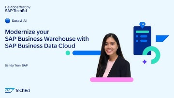 🔵 Modernize your SAP Business Warehouse with SAP Business Data Cloud