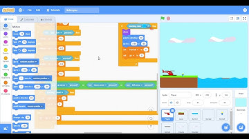 How to make helicopter game in Scratch