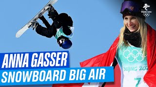 Anna Gasser wins gold in big air! 🥇🏂