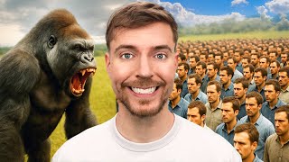 1 Gorilla Vs 100 Men | MRBEAST Drama Explained!