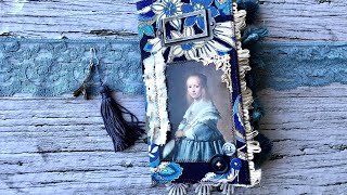 “William Morris” French blue themed Junk journal traveller’s notebook | DTP @alohacreations2915