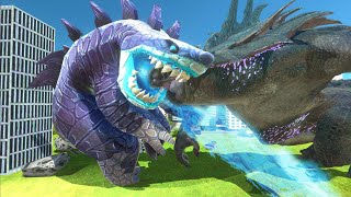 Sharkjira vs. King Titan!(ARK)  Animal Revolt Battle Simulator