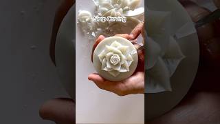 ソープカービングバラ彫方Soap Carving Tutorial rose flower video Art in Soap #soapcarving #แกะสลักสบู่ #soapart