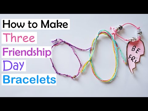 Matching Friendship Three Circles Link Bracelets