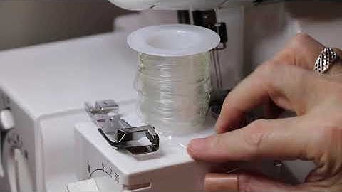 How To Serge Clear Elastic Using a Brother Lock 1034D
