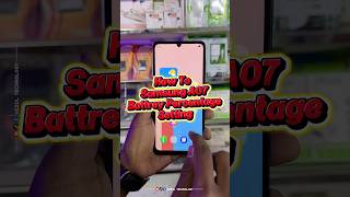 How To Samsung A07 Battrey Percentage Setting#foryou #viral #shorts #video #uzzol_technology