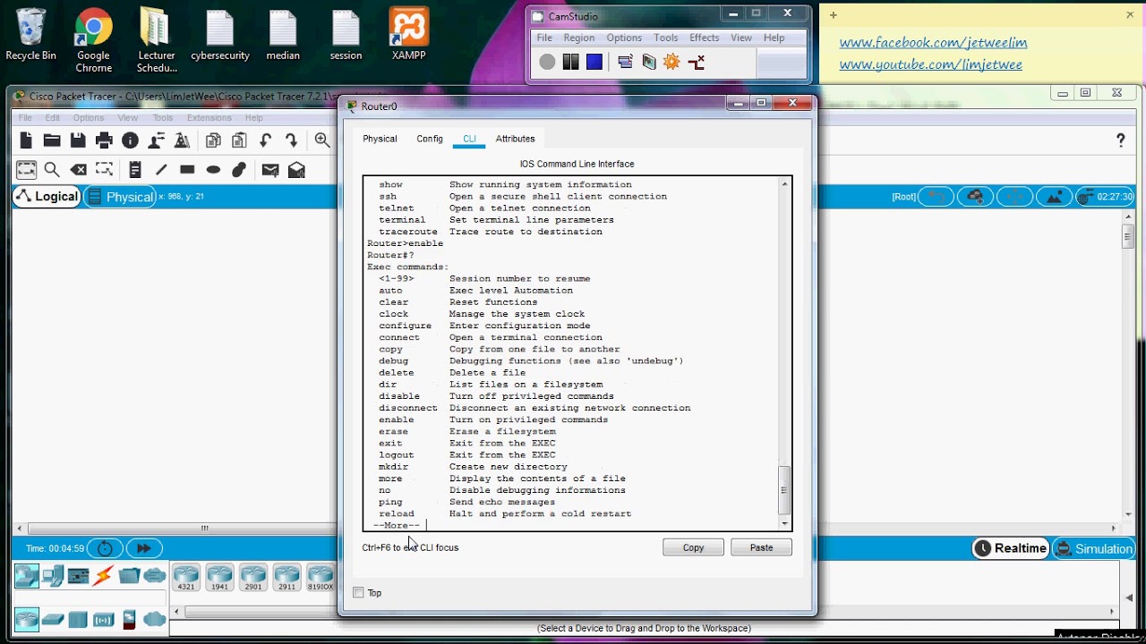 Cisco Router - 3 User Mode in CLI - YouTube