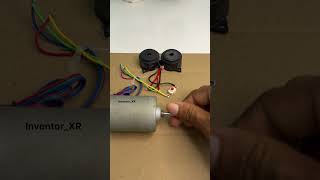 Two Buzzer Powering by Dynamo motor #youtube #diy #project #motor #toys