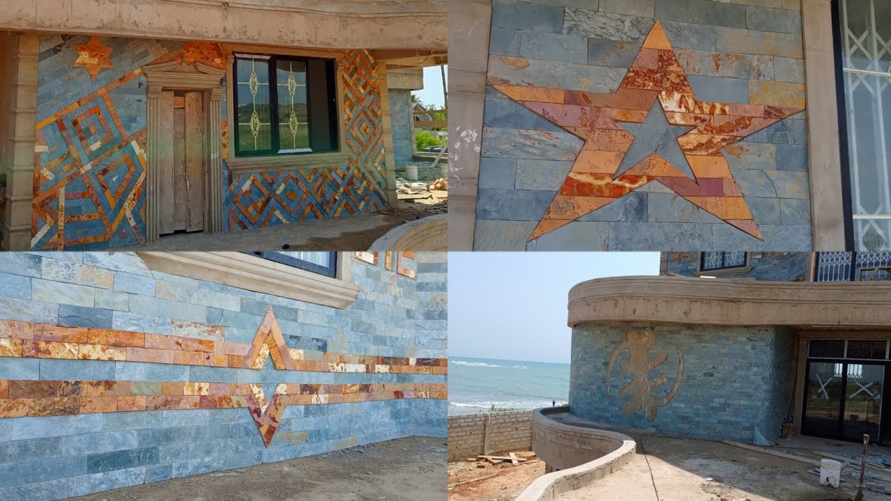 beautiful natural stone veneer for a house in Ghana natural Stone