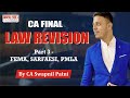 CA Final Law Revision - May 20 - Part 3 (FEMA, SARFAESI, PMLA)  by CA Swapnil Patni