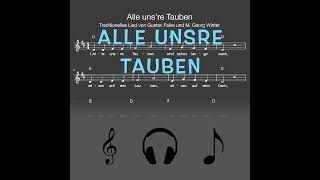 #Shorts: Lied: Alle unsre Tauben (Hunger, Essen / Melodie, Akkorde, Noten,Text)