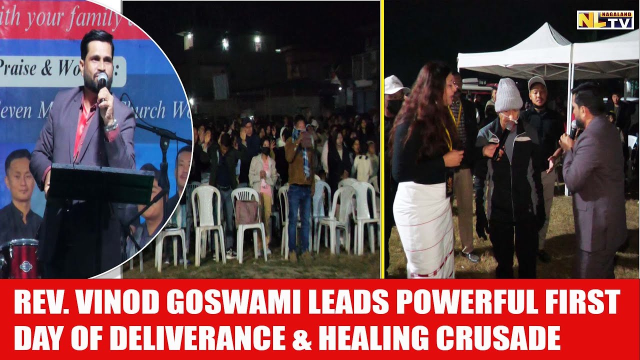 REV. VINOD GOSWAMI LEADS POWERFUL FIRST DAY OF DELIVERANCE & HEALING CRUSADE
